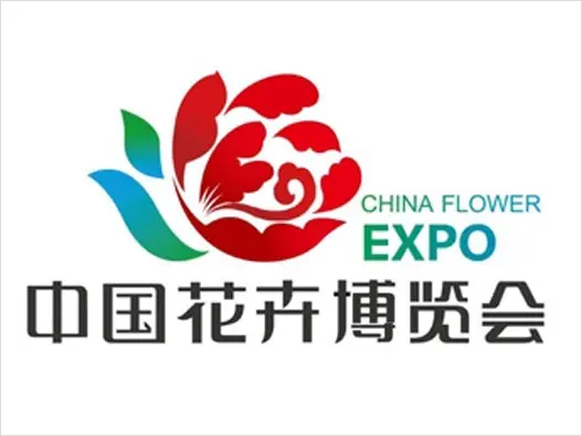 花logo设计 中国花卉博览会品牌logo设计花商标logo图案大全 三文logo设计