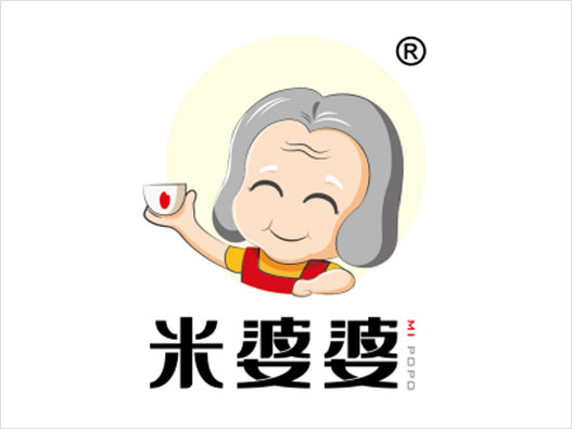 米酒LOGO设计-米婆婆品牌logo设计
