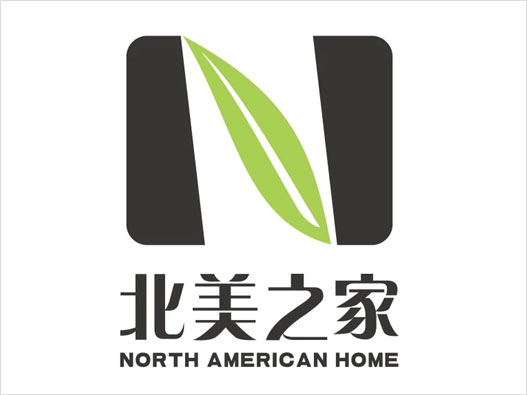 美式家具LOGO设计-北美之家品牌logo设计