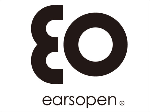骨传导耳机公司LOGO设计-earsopen逸鸥公司品牌logo设计