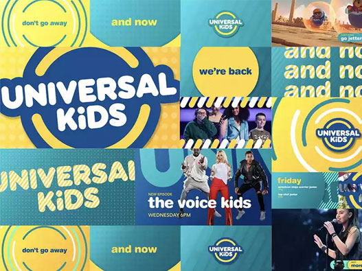 环球少儿频道Universal Kids更新LOGO