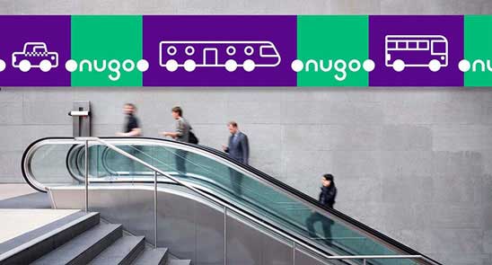 铁路运营商logo设计-意大利铁路运营商nugo品牌形象设计