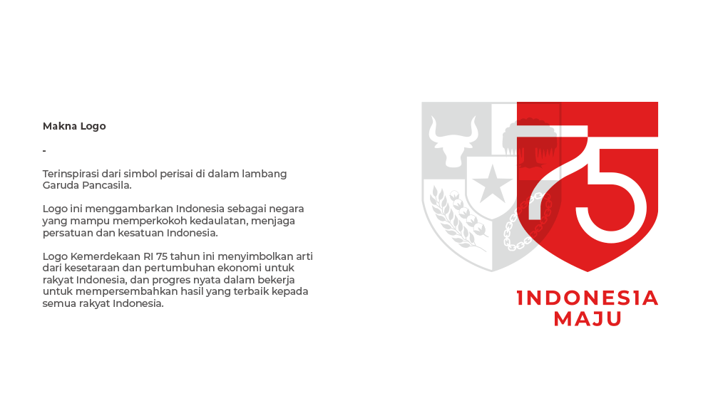 印度尼西亚独立75周年的新logo