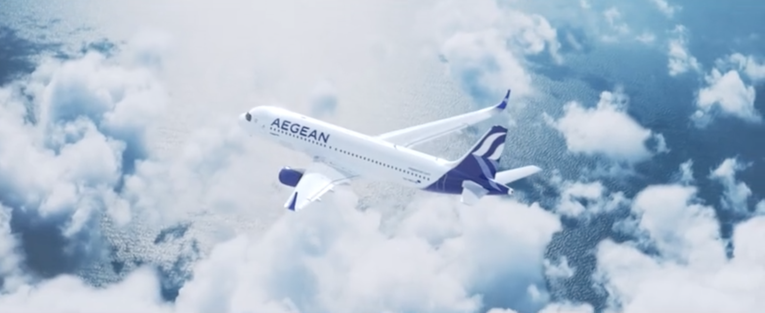 希腊爱琴海航空公司Aegean Airlines新启航新logo