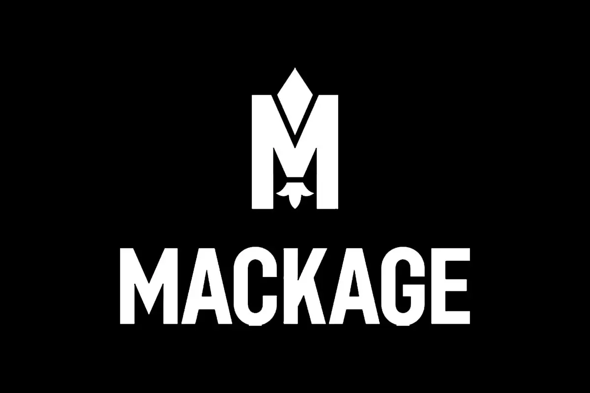 Mackage品牌反白logo