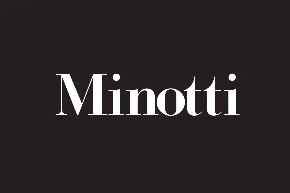 Minotti反白logo