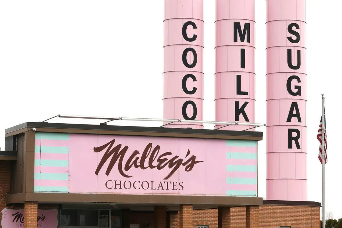 Malley's Chocolates广告牌