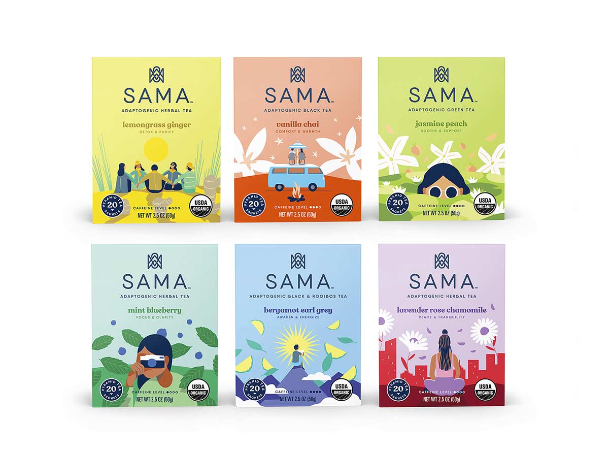 SAMA茶包装设计图片