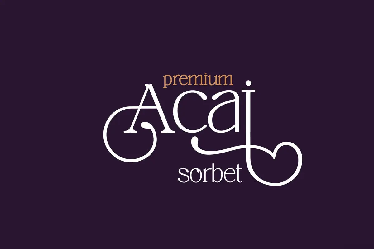 ACAI SORBET冰激凌包装