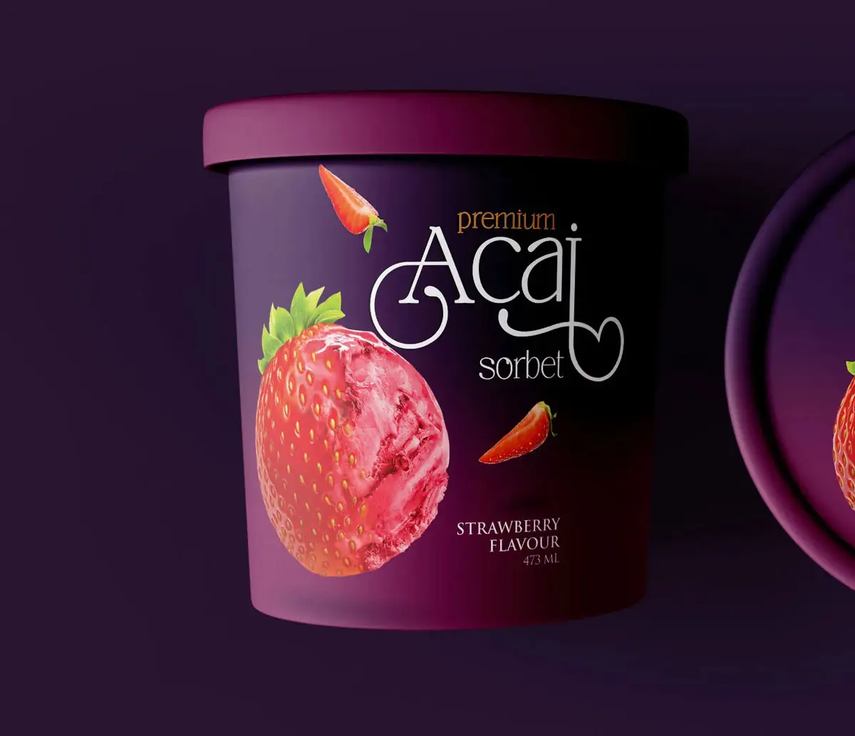 ACAI SORBET冰激凌包装