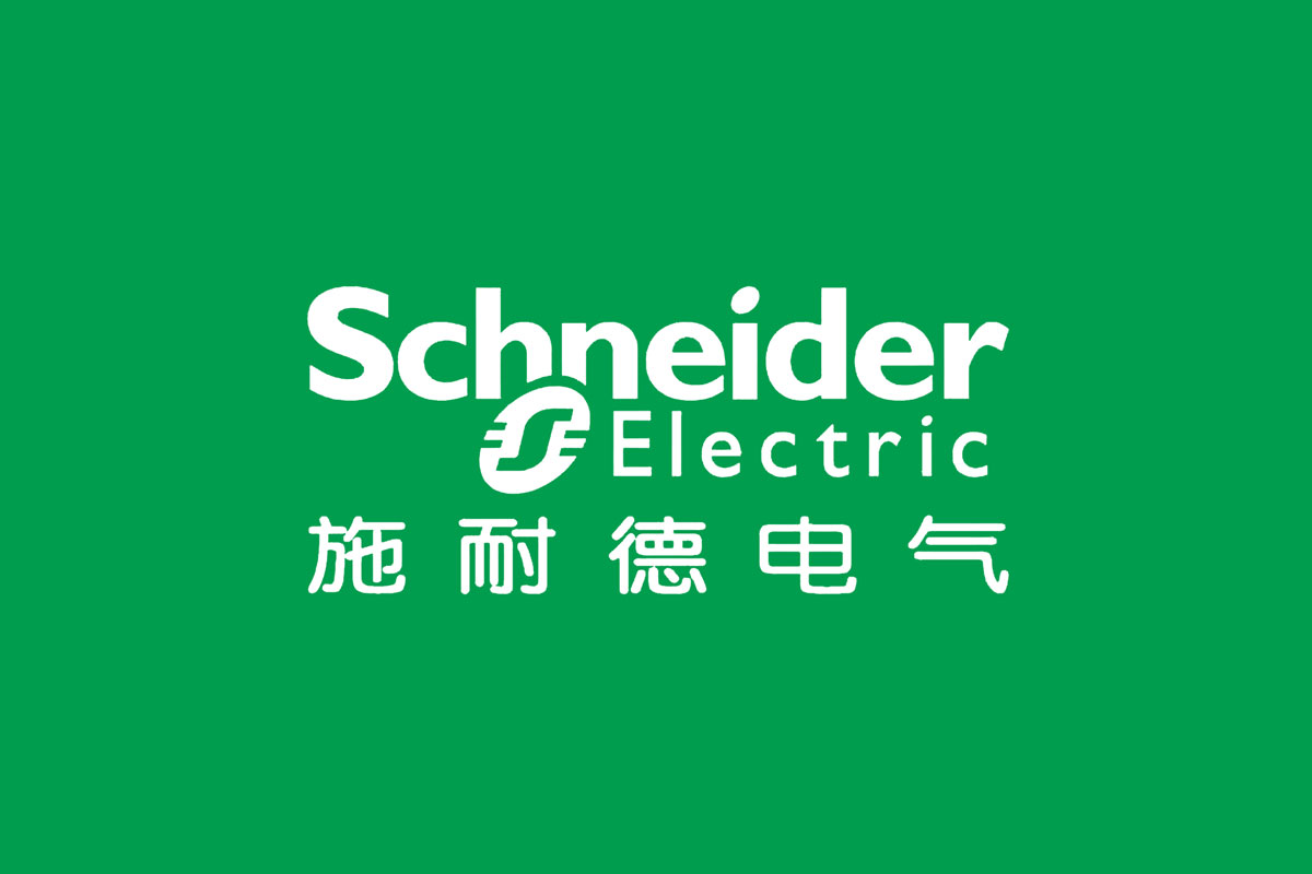 Schneider施耐德反白logo