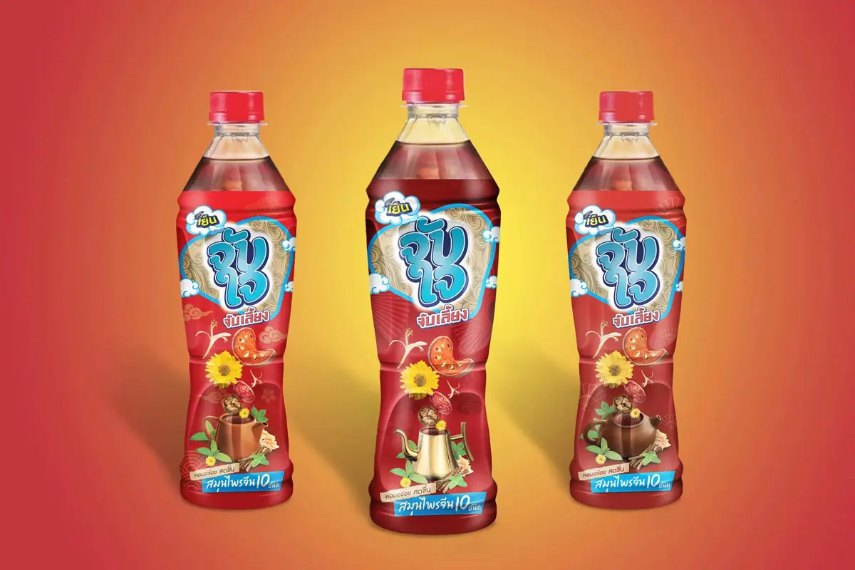 Jub Jai草药饮料包装