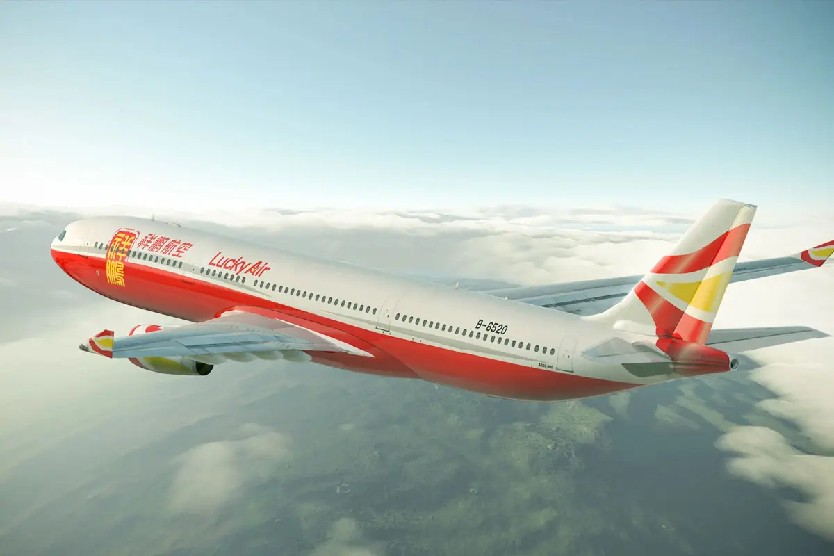 祥鹏航空飞机标识