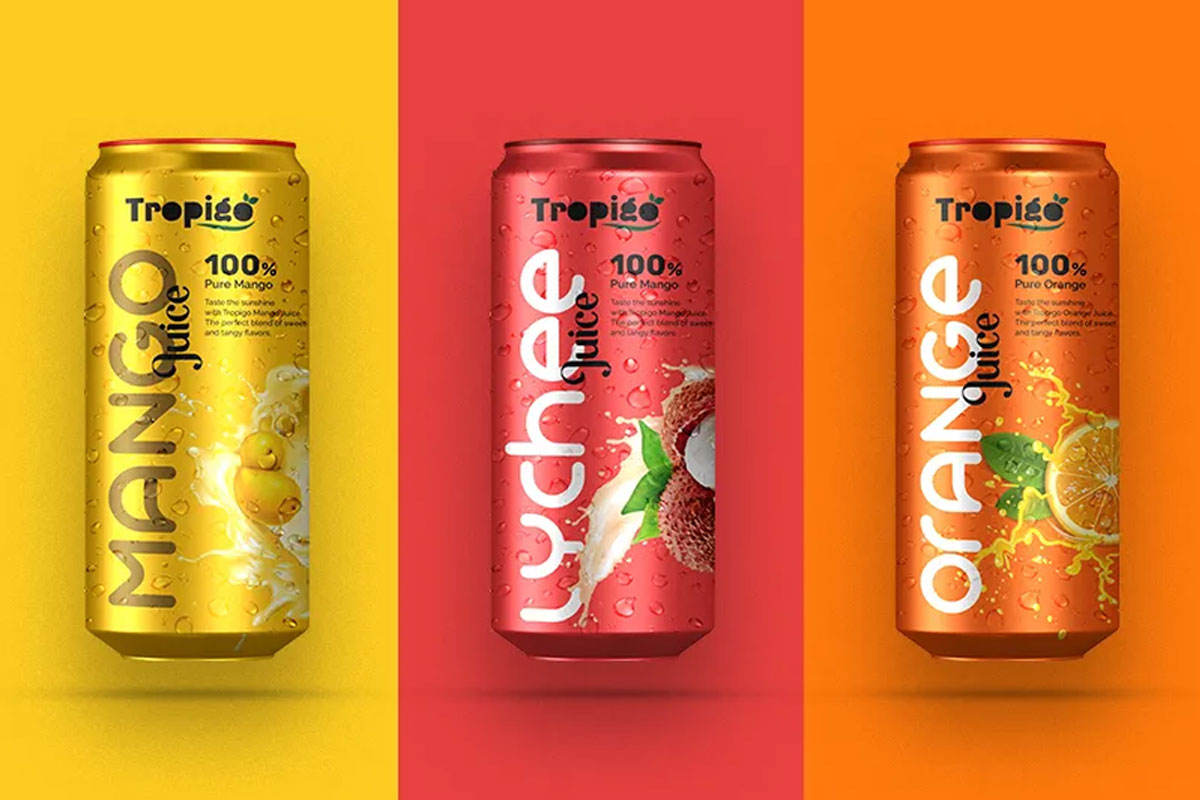 TROPIGO热带水果汁包装设计赏析